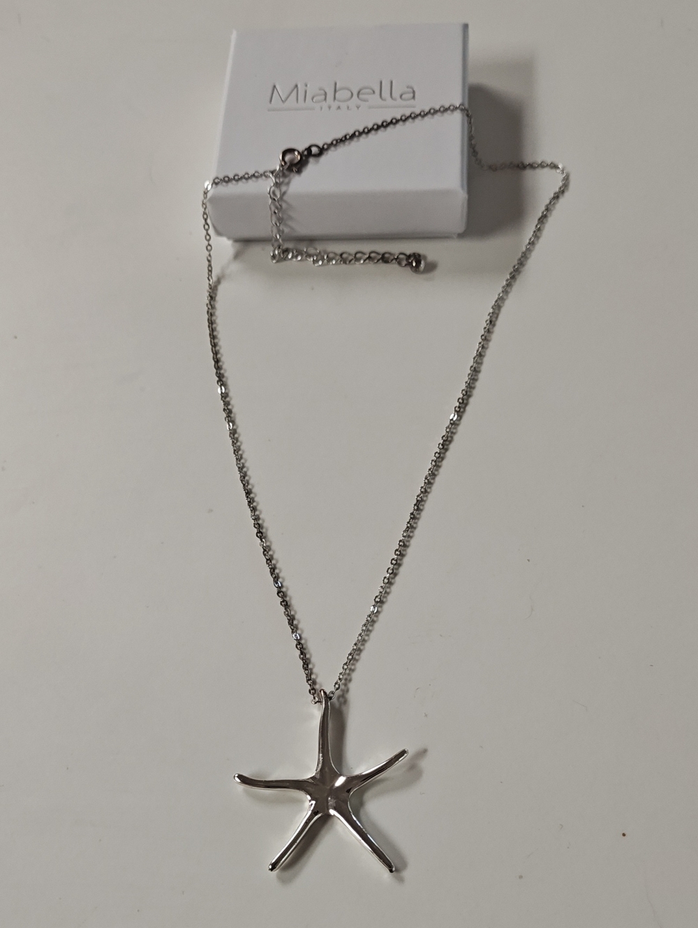 Silvertone Starfish Necklace